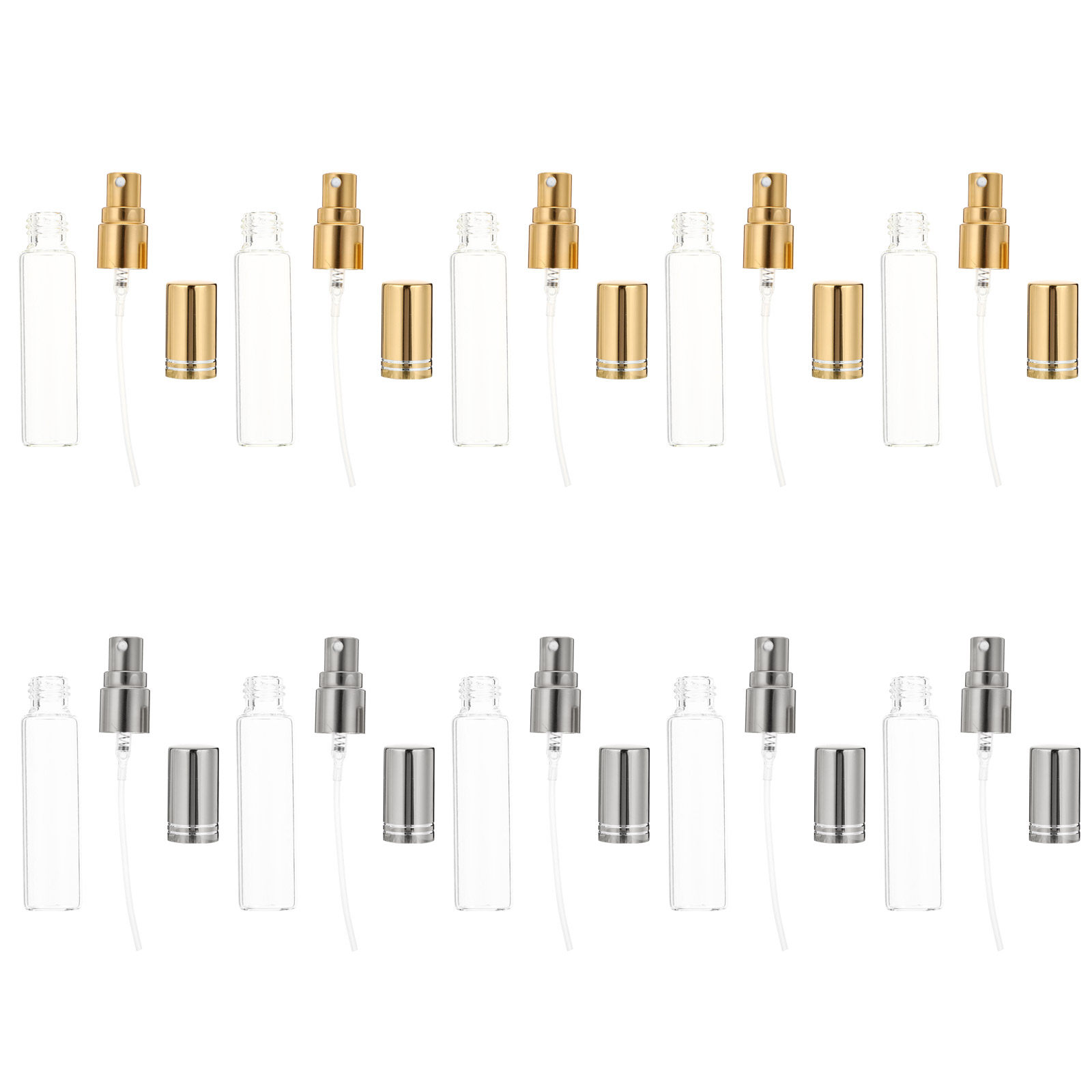 Perfume Quality Fragrance Oils - 10 szt. Wysokiej jakości przezroczyste szklane