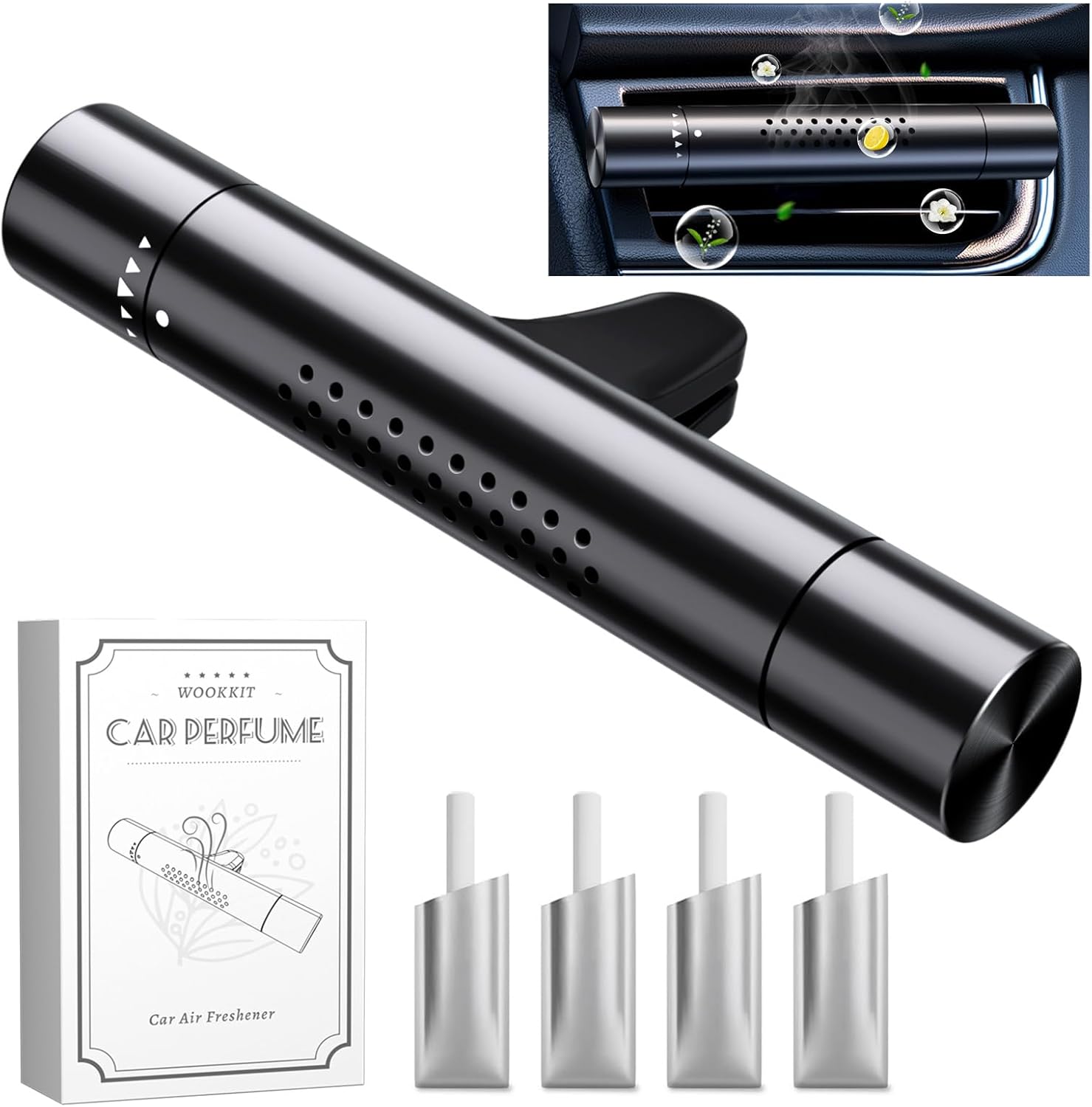 Perfume Fragrance Stick - Cylindryczny odświeżacz powietrza do samochodu z