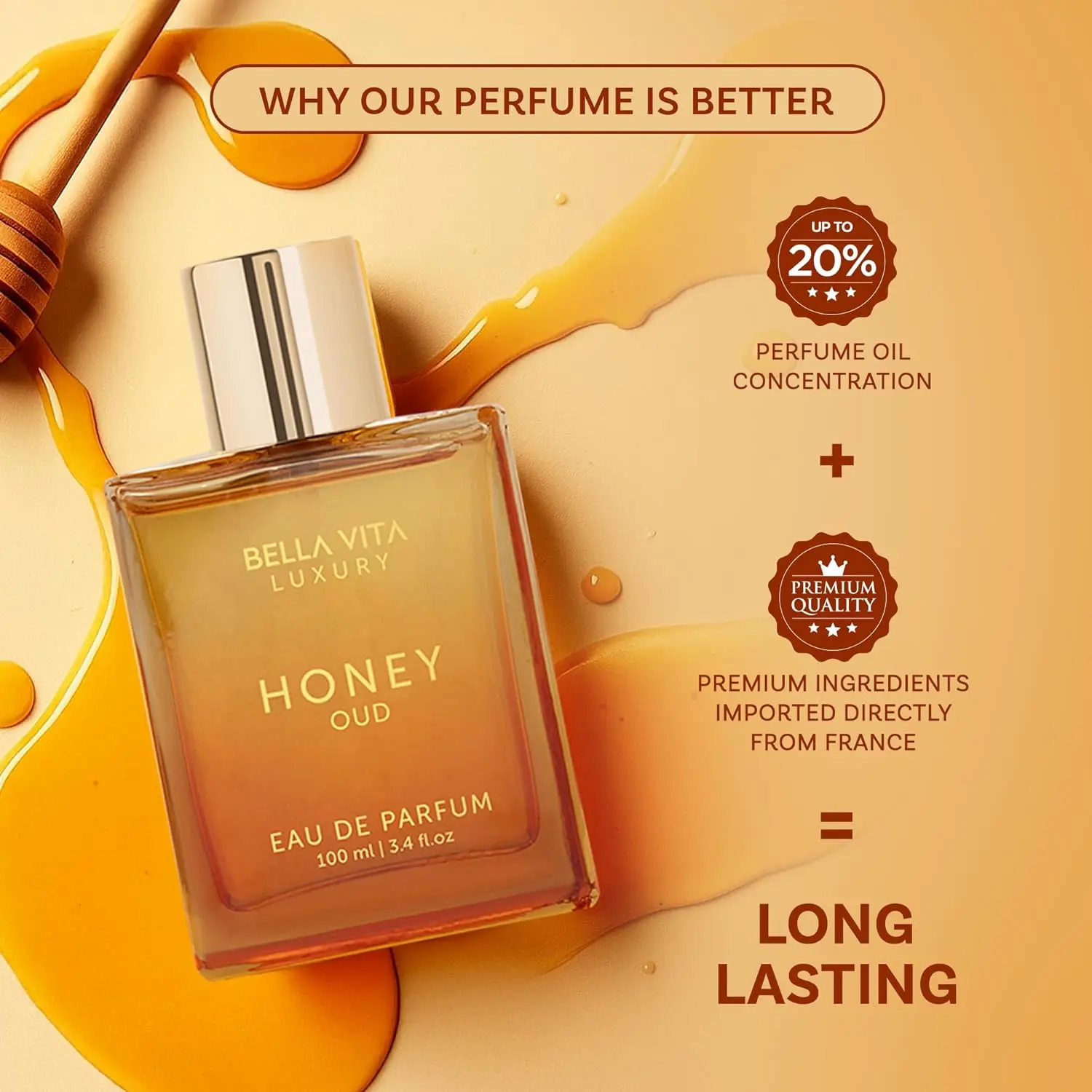 BellaVita Luxury Honey Oud EDP – Perfume Quality Fragrance Oils recenzja i cena